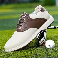 Zapatos de Golf Profesionales para Hombres Deportivos Casuales Antideslizantes Impermeables de Cuero Nuevos Zapatos de Golf - details 5