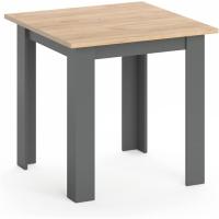 Mesa de comedor, roble dorado/gris, 80 x 80 cm - details 0