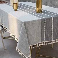 Mantel nórdico impermeable y a prueba de aceite para mesa, Protector de tela de Picnic, mantel de lino de algodón de imitación - details 3