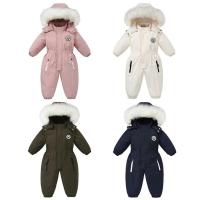 Ropa para recién nacidos, peleles de invierno para bebés, ropa para niñas pequeñas, mono cálido de algodón con capucha, monos para niños-30 ℃ - details 0