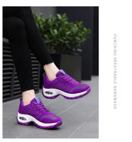 Zapatillas de moda para mujer Zapatillas de malla transpirable con amortiguación de aire Zapatos casuales con aumento de altura para mujer - details 17