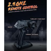 Coche de Control remoto 4wd para niños, 2,4g, 20 km/h, Motor de potencia, amortiguador independiente, vehículo Rc antichoque, juguetes para niños - details 6
