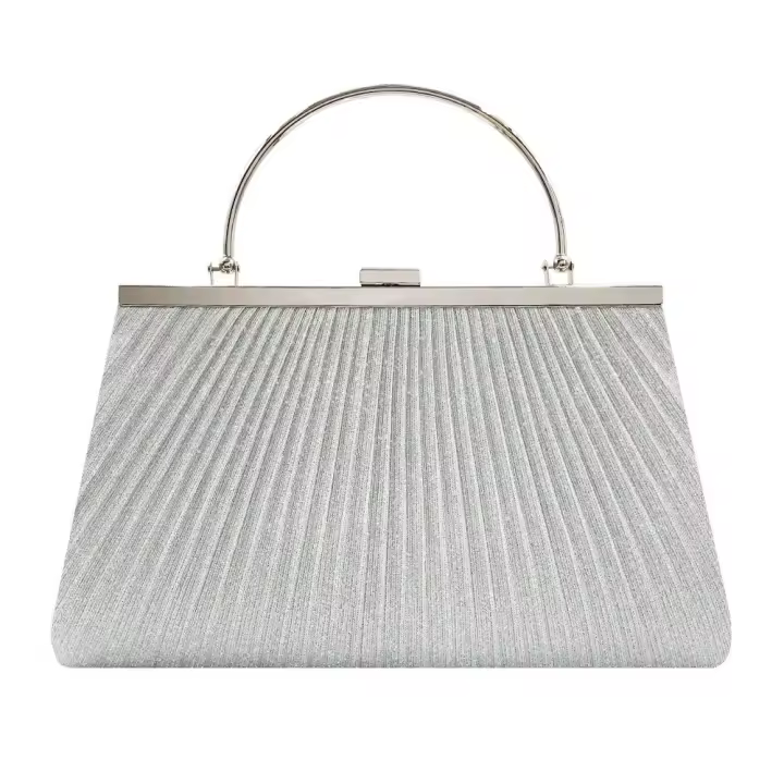 Luxy Moon-Bolso de mano de lujo para mujer, bolsa de mano de noche de albaricoque, bolso de hombro con cadena de fiesta, bolso de boda con lentejuelas femeninas - 1