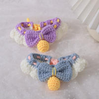 HOOPET-collar de flores de lana para gatos, Correa bonita de Navidad para mascotas, corbata, decoración de fiesta, accesorios para perros y gatos - details 3