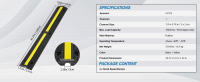 SucceBuy Rampa protectora de cable de 3,28 pies, paquete de 4 canales, capacidad de 18000 libras, caucho resistente, para áreas residenciales - details 1