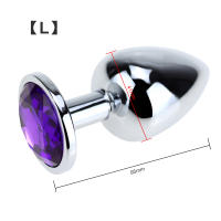 Juguetes Sexuales para Pareja Anal Plug de Acero Inoxidable Suave Dildo Cola Joyería de Cristal Entrenador BDSM Productos Sexuales Tienda - details 9