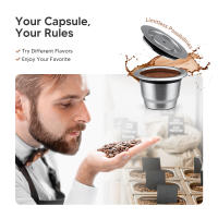 Taza de Café Reutilizable Nespresso Filtro de Acero Inoxidable Recargable Apta para Máquina de Café Inissia y Pixie Marca i Cafilas - details 0