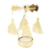 Velas Giratatorias de Metal en Formas de Copo de Nieve y Ángel Portavelas para Té Romántico, Boda, Decoración del Hogar en Navidad - details 22