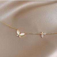 Collar de mariposa de acero inoxidable 316L, cadena ligera de lujo para clavícula pequeña, joyería exquisita de moda para mujer - details 10