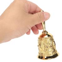 Anillo dorado Eming Gold Call Bells servicio de restaurante campana de mano para eventos de boda decoración del hogar - details 3