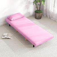 Sofá Cama Individual Sillón Cama Plegable Tapizado en Lino con Respaldo Ajustable en 5 Posiciones y Almohada Sofá Cama Pequeño para Salón 72x75x85 cm - details 7