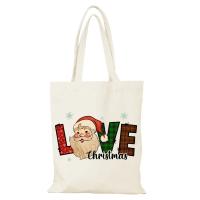 Bolsa de mujer Feliz Navidad, regalo de Año Nuevo, bolsos de señora, bolso de mano de anime, bolso de lona, bolsos de compras, bolso ecológico de tela para mujer - details 8