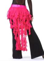 1 pieza de cinturón para el vientre para mujer, cinturón de baile latino, falda de zorro de nueve colas, falda con flecos ondulados - details 2