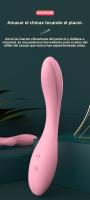 Vibrador de Doble Cabeza de Silicona Líquida Multifrecuencia Masaje Eléctrico para Masturbación Femenina Productos Sexuales para Adultos - details 0