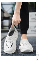 Agujero zapatos sandalias de los hombres de verano antideslizante deportes playa vadear conducción pisar mierda sensación bolsa de suela gruesa cabeza zapatillas - details 9