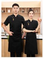 Estilo chino verano estilo chino cocina en restaurante chino Chef monos hombres y mujeres ropa de Chef profesional Shor - details 25