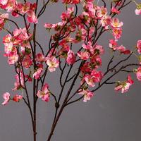 Rama de hojas de eucalipto artificiales de tacto Real, rama de flor de cerezo de seda elegante realista, flor falsa hecha a mano de plástico - details 5