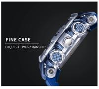 Reloj deportivo para hombre Smael resistente al agua con función multifuncional correa de PU estilo casual para exterior - details 12