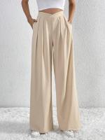 Pantalones de Oficina para Mujer de Cintura Alta y Pierna Ancha Cómoda y Elegante Estilo Clásico de Algodón Ajuste Suelto, No Ajusta, Moda de los 90s - details 4