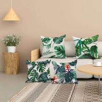 Fundas de Cojín de Lino Verde para Muebles de Jardín Juego de 4 Piezas, Tamaño 18x18 Pulgadas, Ideal para Sofá - details 3