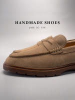 Mocasines de alta gama, cuero genuino, piel de vaca de primera capa, zapatos de moda hechos a mano con un pedal. - details 42