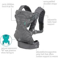 Mochila portabebés Flip Advanced 4 en 1, Ergonómica, Convertible, Cara hacia dentro y hacia fuera, Delantera y trasera, Portabebe para Bebe entre 3,6-14,5 kg, posición para niños pequeños en crecimiento con correas, soporte para la cabeza - details 2