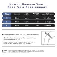 1 Pair Spring Support Knee Brace Running Basketball Knee Compression Sleeve Shock Absorption Breathable Meniscus Knee Support - details 0