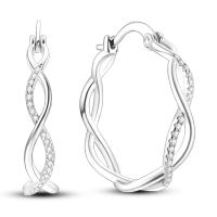 Pendientes de plata de ley 925 para mujer, Piercing de circonita cúbica brillante, joyería fina de compromiso, regalos - details 29