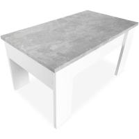 Mesa de Centro Elevable Estilo Blanco con Tapa 90 cm de Ancho x 50 cm de Fondo x 46, 57 cm de Altura Madera - details 9