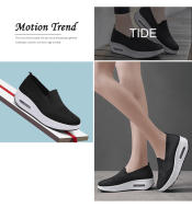 Zapatillas de tenis deportivas para mujer, zapatos cómodos de suela gruesa ligera, sin cordones, de malla transpirable, para caminar al aire libre - details 18