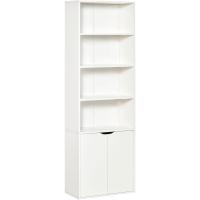 Estantería de Libros con 4 Compartimentos Abiertos Blanco 80 kg de Carga Tamaño 59x29x180 cm - details 0