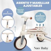 Bicicleta Plegable para Niños Fácil de Transportar Triciclo Bebe 1-5 Años Bicicleta Evolutiva - details 3