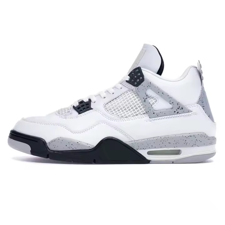 Baloncesto blanco transpirable plana zapatillas de deporte informales 4s mujeres zapatos para correr al aire libre diseñador hombres zapatos deportivos - 1