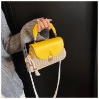 Bolso de mano de paja de moda para mujer, bolso de hombro tipo bandolera de cuerda de alto valor, novedad de verano - details 10