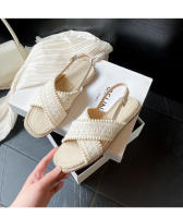 Sandalias De Pescador Tejidas Con Hierba Verano Para Mujer Nuevo Plano Sanya Nicho De Vacaciones De Viaje Zapatos Romanos Franceses - details 9