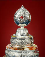 Manzapan tibetano Xizang, mesa interior para el hogar, mandala Fengmanchaluo, ocho adornos de placa de manda tallados auspiciosos - details 1