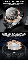 Reloj informal versátil de lujo para hombre, reloj de cuarzo resistente al agua con pantalla luminosa y banda de acero inoxidable - details 7
