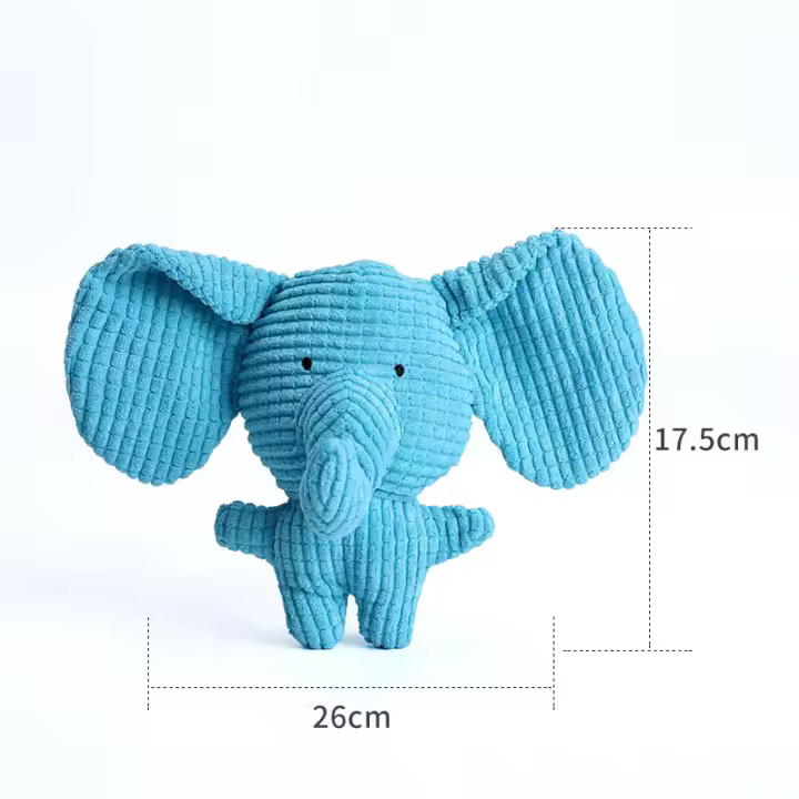 Juguetes de peluche de animales de vaca rosa para mascotas, juguetes chirriantes para masticar, silbidos, ardilla envuelta, lindo - 1