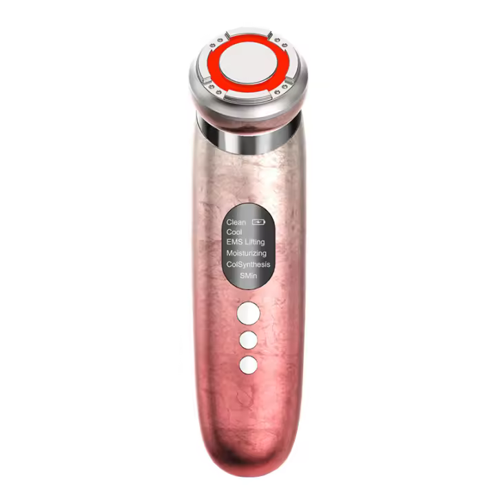 Nuevo instrumento de belleza Instrumento de masaje facial fino Instrumento de rejuvenecimiento de la piel EMS Micro introductor de corriente Limpieza facial por vibración Instrumento de belleza Gran promoción - 1