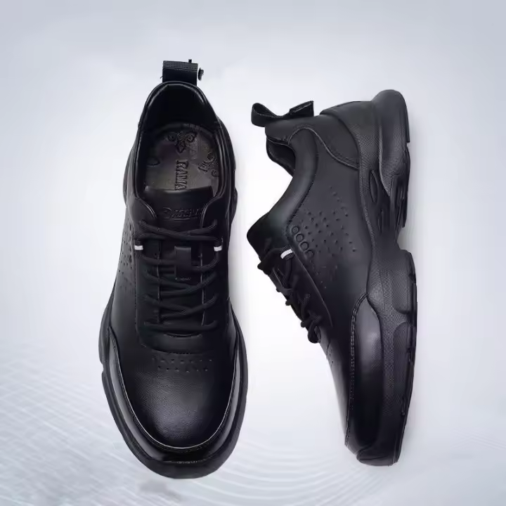 Zapatos de hombre primavera nueva malla de cuero transpirable zapatos para correr juventud al aire libre tendencia zapatos deportivos - 1