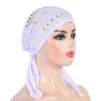 H089 turbante de moda hijab con lentejuelas doradas, pañuelo hijab musulmán, pañuelo islámico, sombrero amira, para colocar en la cabeza. - details 12