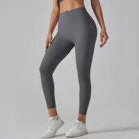 Hmidou-mallas de gimnasio con bolsillos para mujer, pantalones de Yoga, Fitness, cintura alta, Control de barriga, correr, entrenamiento - details 31