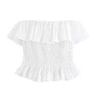 Conjunto de Moda para Mujer OUWU Top Elástico sin Cordones + Falda Larga Suave con Cintura Elástica - details 1