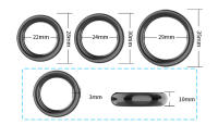 Anillo extensor reutilizable de prepucio para hombres y parejas, jaula de castidad masculina, eyaculación retardada, Juguetes sexuales - details 24