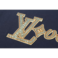 Camiseta de manga corta con diseño de logotipo de parche de cuentas hecho a mano de marca de tendencia superior 2025, camiseta de hombre de nuevo estilo de verano, camisa informal holgada para parejas - details 9