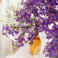 Rama de flor de melocotón Artificial de 97cm, flor de melocotón de seda elegante de plástico hecha a mano, flor falsa de tacto Real para sala de estar y escritorio - details 11