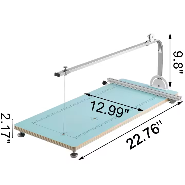 SucceBuy-máquina cortadora de espuma, cortador de espuma de alambre caliente, banco de trabajo a escala, cortador de espuma de poliestireno, ángulo ajustable - 1