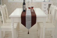 Corredor de Mesa de Terciopelo Plateado Moderno ANUMEI Cubierta de Mesa Gris Negro Decorativo Material Poliéster Hecho en China - details 14