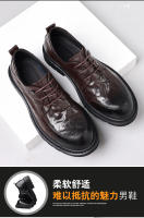 Nuevos zapatos casuales de piel de oveja de primera capa, zapatos de hombre de cuero para negocios - details 5