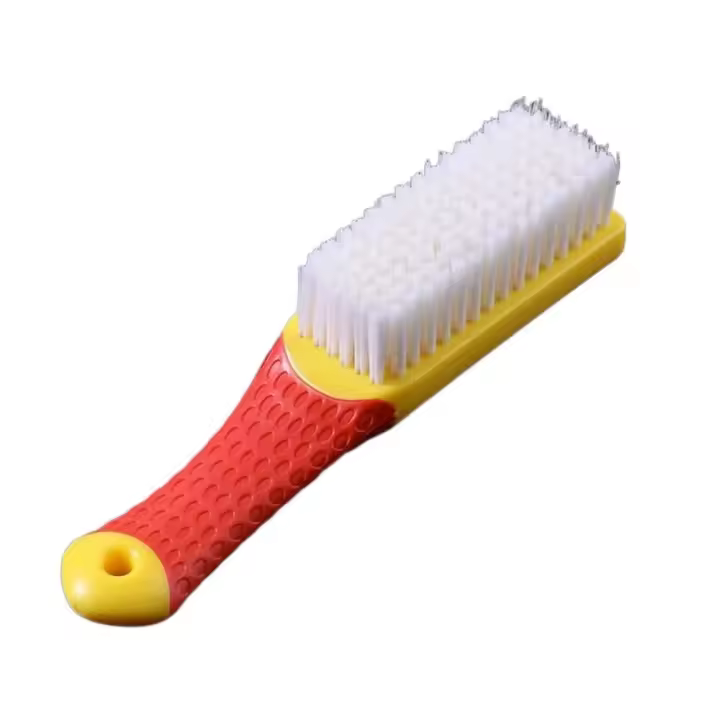 Cepillo de cerdas suaves para zapatos con orificio colgante, cepillo de limpieza multifuncional, cepillo de fregado de lavandería reutilizable de plástico para Baño - 1